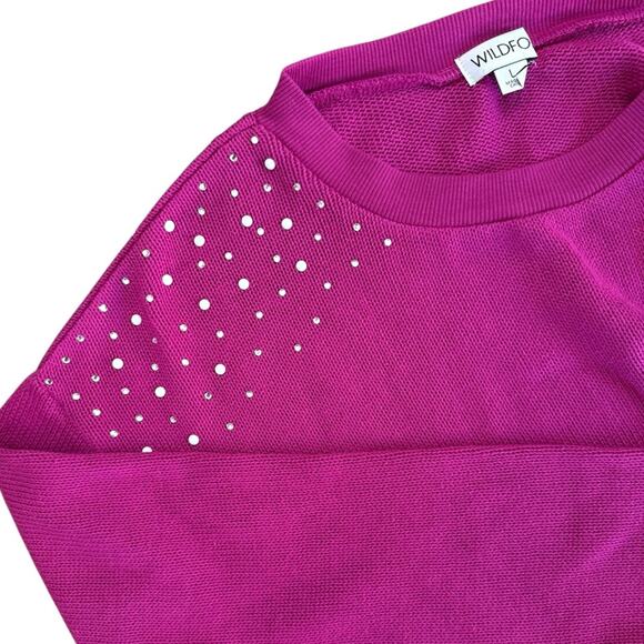 NWOT Wildfox Pink Jewel Bailey Sweater – Sz L - Picture 8 of 8